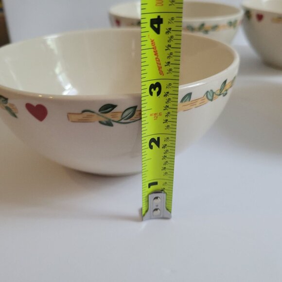 Thomson Pottery "Birdhouse" 7.5" Bowls Set Of 4 - Picture 7 of 8